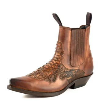 Mayura Boots ROCK 2500 Cognac Python western country unisexe la joya western Strasbourg France