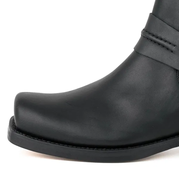 Mayura Boots 04 in Pull Grass Negro western country unisexe – Image 6