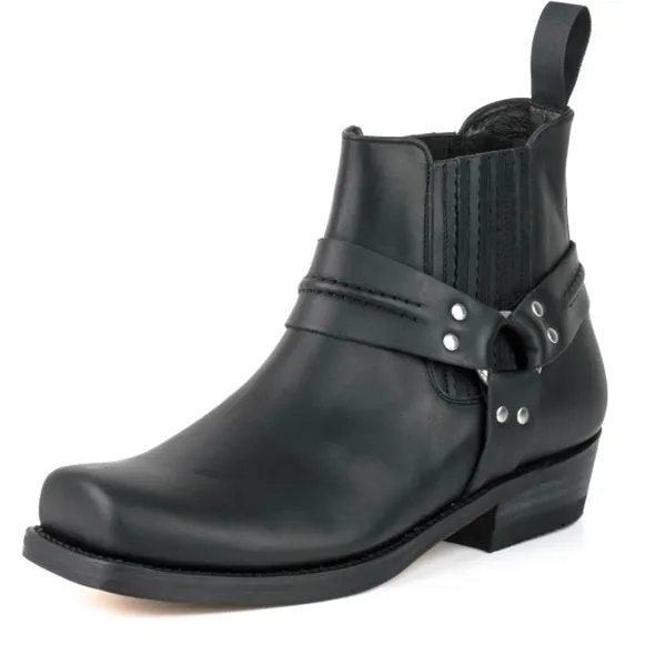 mayura-boots-04-in-pull-grass-negro-western country unisexe la joya western Strasbourg France