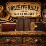 ref 001022026B PORTEFEUILLE porte cartes western country made in Mexique