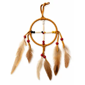 ref canada26-10,5A roue de medecine (diamètre 10,5cm) AMERINDIEN HURON 5 Nations Canada-HURON-capteur-indien-Huron-Canada-la-joya-western-fait-mai