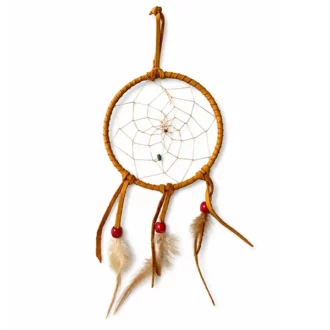 ref canada26-13B Capteur de rêves (diamètre 13cm) AMERINDIEN HURON 5 Nations Canada