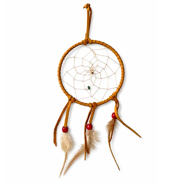 ref canada26-13B Capteur de rêves (diamètre 13cm) AMERINDIEN HURON 5 Nations Canada