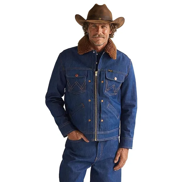 112386957 Wrangler Super Jeans Western Denim Jacket USA – Image 2