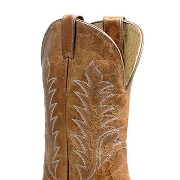 4904 Boulet-botte-country-western-femme-cuir-marron-bou pointu la-joya-western-Strasbourg.