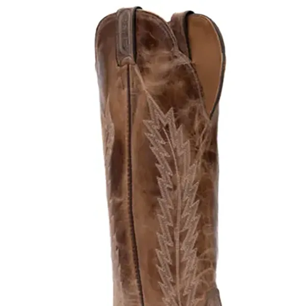 5943 Bottes Boulet western country Bout cowboy pointu marron femme – Image 4