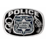 ref 1654 police Boucle de ceinture modele Police USA