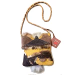 ref-SAC6-CANA022026 Sac en cuir marron indien à franges Western Country made in CANADA unisexe