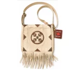 ref-SAC9-CANA022026 Sac en cuir marron indien à franges Western Country made in CANADA unisexe