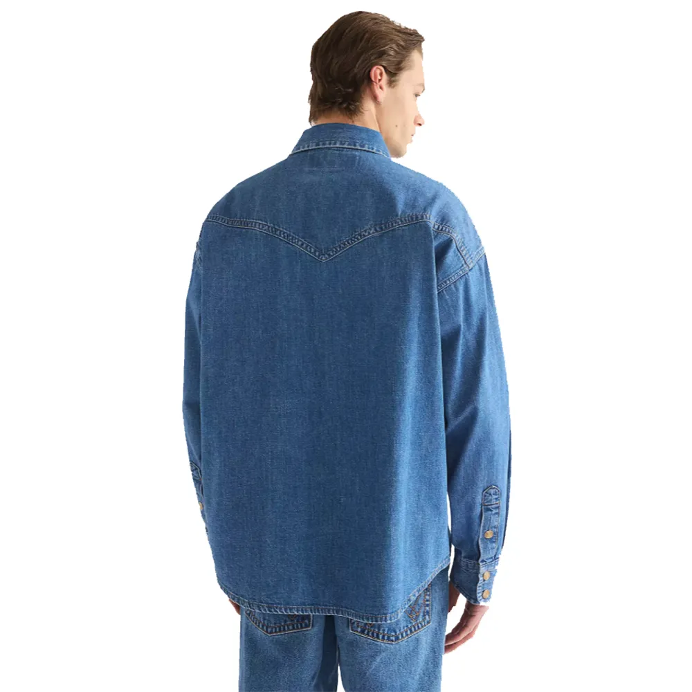 112386939 Chemise Wrangler Super Wrangler Oversized Western Shirt homme – Image 3