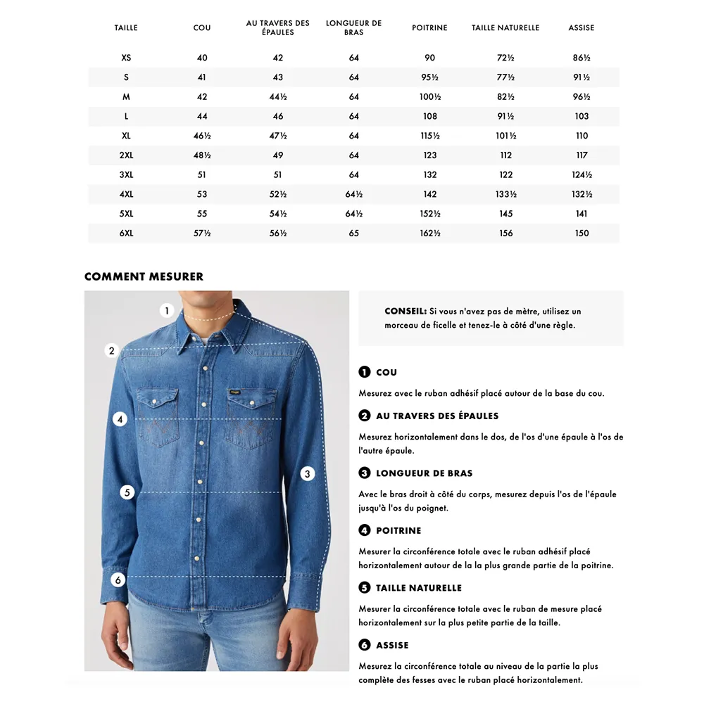 112386939 Chemise Wrangler Super Wrangler Oversized Western Shirt homme – Image 6