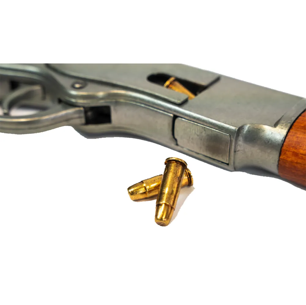 ref: P1325 Fusil Winchester Mod. 73, USA 1873. canon long argenté DENIX – Image 2